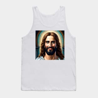 Jesus Christ smiling Tank Top